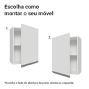 Ver imagem 4 de Armário Aéreo 50cm 1 Porta Branco Glamy Madesa
