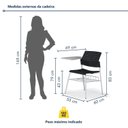 Ver imagem 3 de Kit 2 Cadeiras Escolar com Prancheta e Suporte para Livros Movie