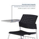 Ver imagem 5 de Kit 2 Cadeiras Escolar com Prancheta e Suporte para Livros Movie