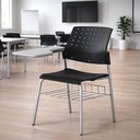 Ver imagem 2 de Kit 2 Cadeiras Escolar com Prancheta e Suporte para Livros Movie