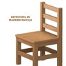 Conjunto Infantil 2 Cadeiras com Encosto Nogueira Taron Shop Jm - 3