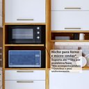 Ver mais imagens de Armário de Cozinha Modulada com Balcão e Tampo 11 Portas 5 Gavetas Ágata 100% Mdf Vidro Reflecta Amê