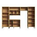 Ver imagem 3 de Armário de Cozinha Modulada com Balcão e Tampo 11 Portas 5 Gavetas Ágata 100% Mdf Vidro Reflecta Amê