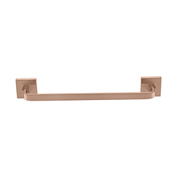 Porta Toalha De Rosto Barra 30 cm - Quadrado Em Latão Rose Gold Fosco HB-A0128RF Harmony Toalheiro d - 2