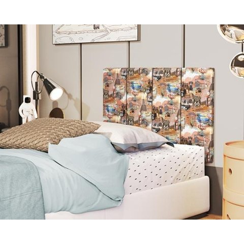Painel Cabeceira Box 0,90 Infantil Cor Rota 66 Comprar