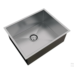 Cuba Pia Inox Prata Quadrada 54x36 Cozinha Gourmet AJL STORE CUBA INOX - 1