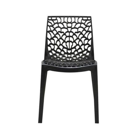 Cadeira Gruvyer em Polipropileno para Sala, Cozinha e Jantar: Design Italiano