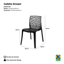 Ver imagem 5 de Cadeira Gruvyer em Polipropileno para Sala, Cozinha e Jantar: Design Italiano