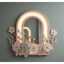 Ver imagem 1 de Luminária Espelho Floral