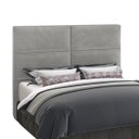 Ver imagem 6 de Cabeceira Cama Box Queen 1,60 Modena para Quarto em Veludo Cinza- Larbelle