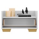 Ver imagem 5 de Gabinete Armário Banheiro 60cm Multimóveis V3625 Branco/Natural