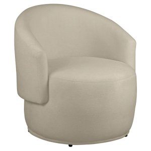 Poltrona Decorativa Heitor Sala Escritório e Recepção Suede Bege Eli Móveis e Decoração