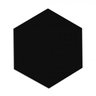 Pastilha Nero Hexagonal OM15287 22,6x22,6 cx.1,03 Atlas - 1