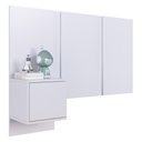 Ver imagem 1 de Cabeceira Solteiro com Mesa de Cabeceira 122cm Multimóveis Cr35453 Branco
