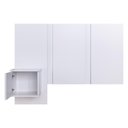 Ver imagem 2 de Cabeceira Solteiro com Mesa de Cabeceira 122cm Multimóveis Cr35453 Branco
