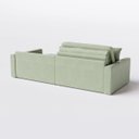 Ver mais imagens de Sofá Cama Bélgica Retrátil e Reclínável 1,70m em Linho Columbia Premium Verde Militar - Home Mobily