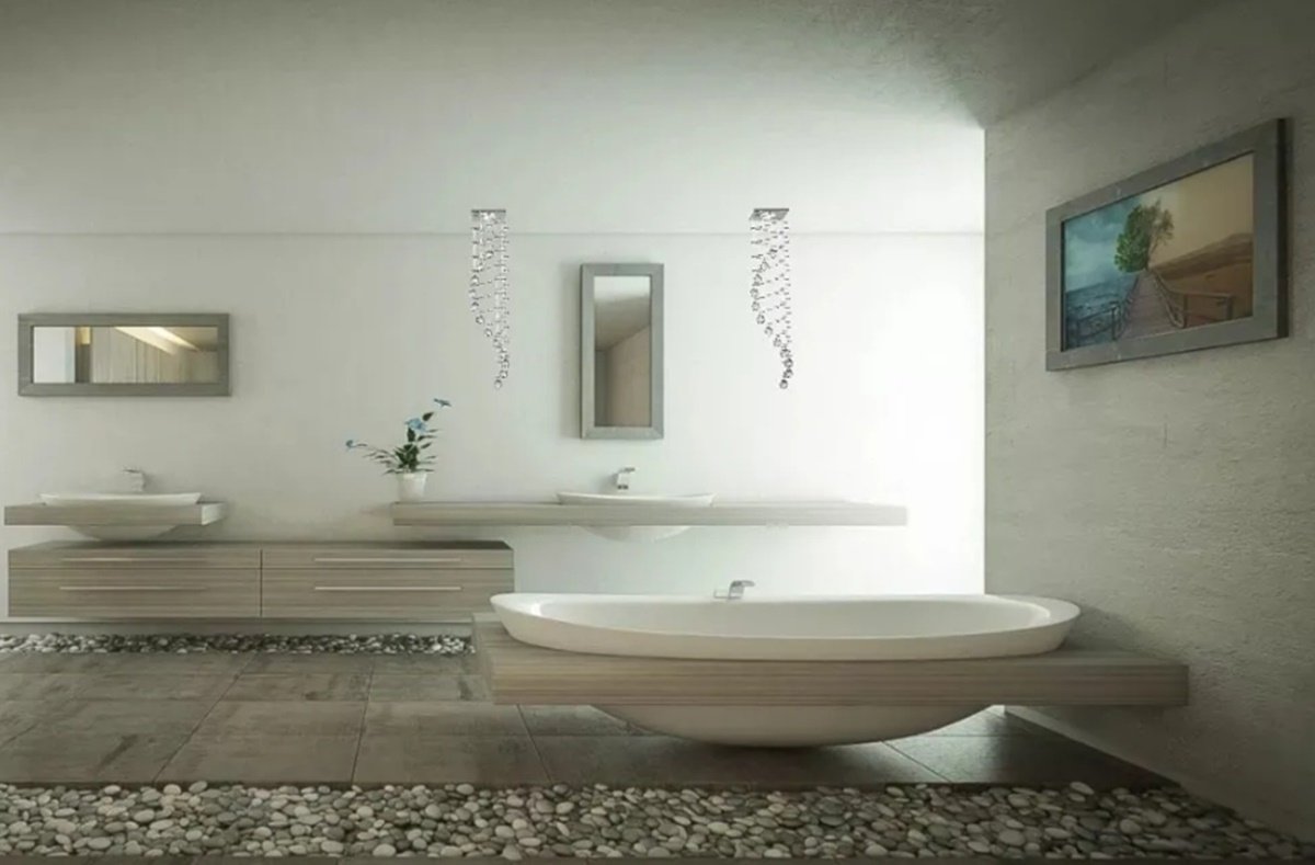 Kit C/2 Luminárias Em Espiral Para Lavabo, Com 60cm De Altura - 2