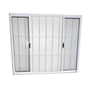 Ver imagem 4 de Jlt Vitro 4 Folhas sem Bandeira e com Grade C/ Vidro Liso Branco - Economica - 100x150 (0428)