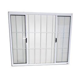 Jlt Vitro 4 Folhas sem Bandeira e com Grade C/ Vidro Liso Branco - Economica - 100x150 (0428) - 4