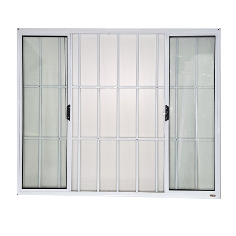 Jlt Vitro 4 Folhas sem Bandeira e com Grade C/ Vidro Liso Branco - Economica - 100x150 (0428)