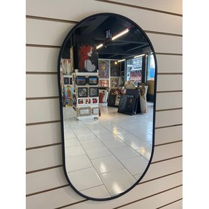Conceito Molduraria Espelho Oval com Borda Emborrada - 50 X 90