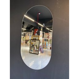 Conceito Molduraria Espelho Oval com Borda Emborrada - 50 X 90 - 2