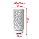 Ver imagem 2 de Abajur Luminária Branca De Mesa 29cm Bivolt 110/220v