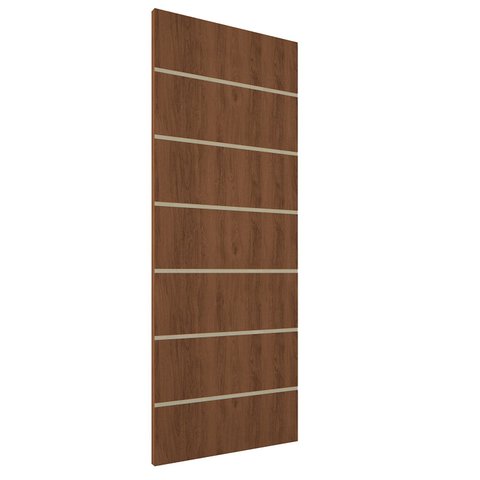 Porta de Madeira Frisada U.v 210cm X 80cm -r50vl:imbuia