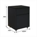 Ver imagem 5 de Conjunto de Escritório 2 Peças Mesa Gaveteiro 2 Gavetas Oslo