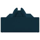 Ver imagem 6 de Sofá Ilha Modular com Puff para Sala Living 342cm Georgia K04 Veludo Azul - Mpozenato