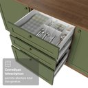Ver imagem 7 de Balcão de Cozinha 60 cm 3 Gavetas (sem Tampo) Rustic/Verde Vik Madesa