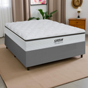 Ver imagem 2 de Cama Box Baú Queen Gazin Colchão com Molas Ensacadas 158x198x78cm Tower
