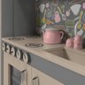 Cozinha Infantil Completa C/ Microondas Forno Fogão e Refrigerador Helena Cinza - 4