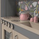 Ver imagem 4 de Cozinha Infantil Completa C/ Microondas Forno Fogão e Refrigerador Helena Cinza
