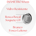 Ver imagem 3 de 3 Globos Vidro 10cm Esfera Bola Soquete G9 Rosca Bocal Jabuticaba Gimpo 3x-gl10