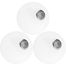 3 Globos Vidro 10cm Esfera Bola Soquete G9 Rosca Bocal Jabuticaba Gimpo 3x-gl10 - 1