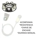 Ver imagem 4 de Chuveiro Ducha Fame Intense Preto- Dourado - 220v:dourado Matte