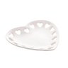 Porta Anéis de Cerâmica Coração Branco 14x13x2 Pop Home R - 1
