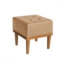 Ver imagem 2 de Puff Quadrado Acquablock Sala Quarto Banqueta Decorativo Terra Cotta
