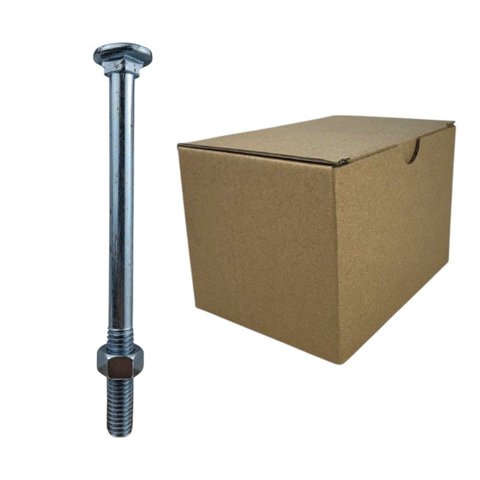 Parafuso Francês Galvanizado com Porca 3/8x5" (caixa Cm 50 Peças) Stein
