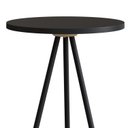 Ver imagem 4 de Mesa Lateral Redonda Alta Industrial Preto