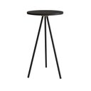 Ver imagem 2 de Mesa Lateral Redonda Alta Industrial Preto
