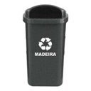 Ver imagem 1 de Kit 6 Lixeira Coleta Seletiva Papeleira - 50 Lts Cor:vermelho