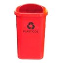 Ver imagem 2 de Kit 6 Lixeira Coleta Seletiva Papeleira - 50 Lts Cor:vermelho