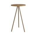 Ver imagem 2 de Mesa Lateral Redonda Alta Industrial Marrom