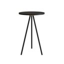 Ver imagem 2 de Mesa Lateral Redonda Média Industrial Preto