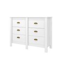 Ver imagem 2 de Cômoda para Quarto com 6 Gavetas Floratta Branco