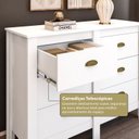 Ver imagem 5 de Cômoda para Quarto com 6 Gavetas Floratta Branco