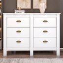 Ver imagem 1 de Cômoda para Quarto com 6 Gavetas Floratta Branco