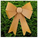 Ver imagem 1 de Kit 4 Enfeites Árvore Natal Laço Dourado Veludo 27cm